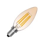 Ampoule LED E14  Filament Bougie Gold 4W