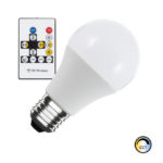 Ampoule LED CCT Sélectionnable E27 Dimmable A60 9W