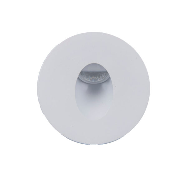 Balise LED Ronde Finition Blanche ou Noir  1W – Image 2