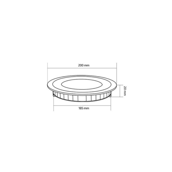 Dalle LED Ronde Extra-Plate 15W – Image 2