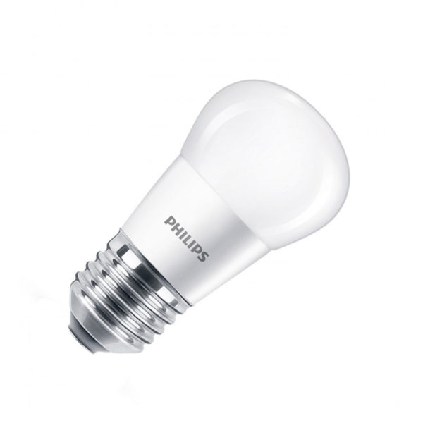 Ampoule LED E27 P45 PHILIPS 5.5W (paquet 3 unités )