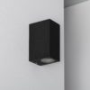 Applique Murale Aluminium  Noire Éclairage Double Face