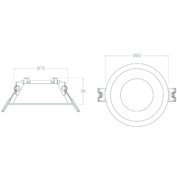 Collerette Downlight Conique pour Ampoule LED GU10 / GU5.3 – Image 11