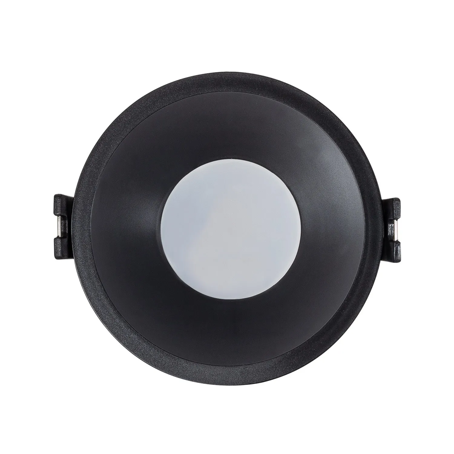 Spot encastrable orientable noir GU10 design diamètre 85 mm
