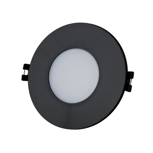 Collerette Downlight Conique IP65 Finition Noir Blanc et Argent