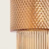 Suspension Métal et Verre ( Ambre / Gris Fumé ) – Image 5