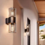 Applique Double Faisceaux murale extérieure 2x E27