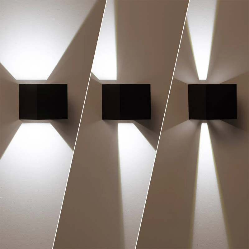 Applique Murale LED Aluminium Noir – Image 2